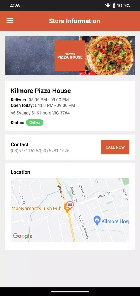 Kilmore Pizza House স্ক্রিনশট