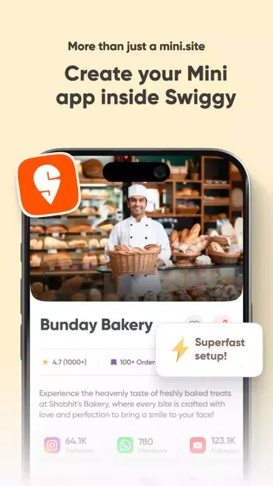 تصاویر Swiggy Minis: Launch Your Site