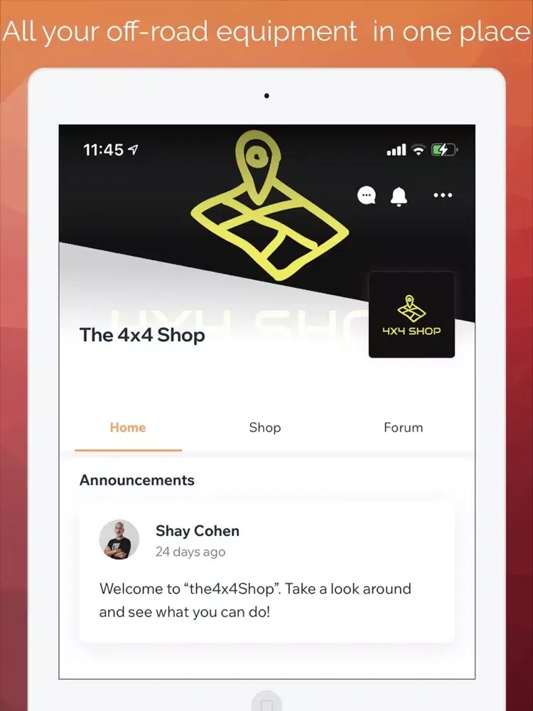 Capturas de tela do The 4x4 Store iPad 