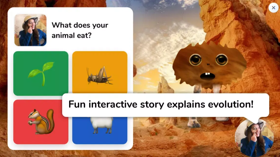 Ảnh chụp màn hình của Evolve Funny Animals for Kids