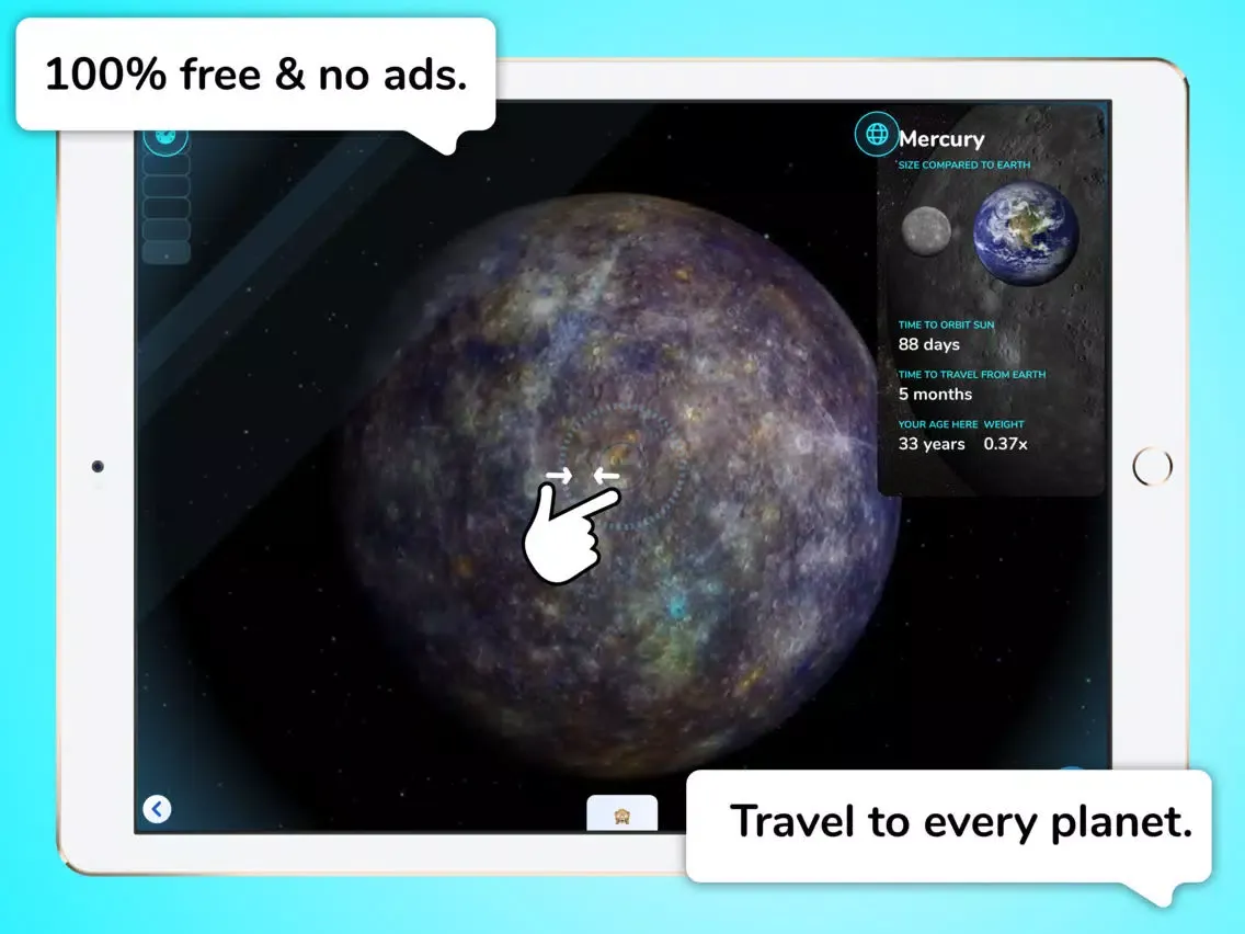 Solar System Planets for Kids iPad  স্ক্রিনশট