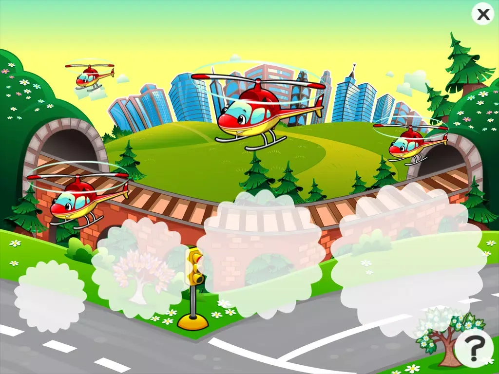 Capturas de tela do City vehicles game for children age 2-5: Train your skills for kindergarten, preschool or nursery school! iPad 