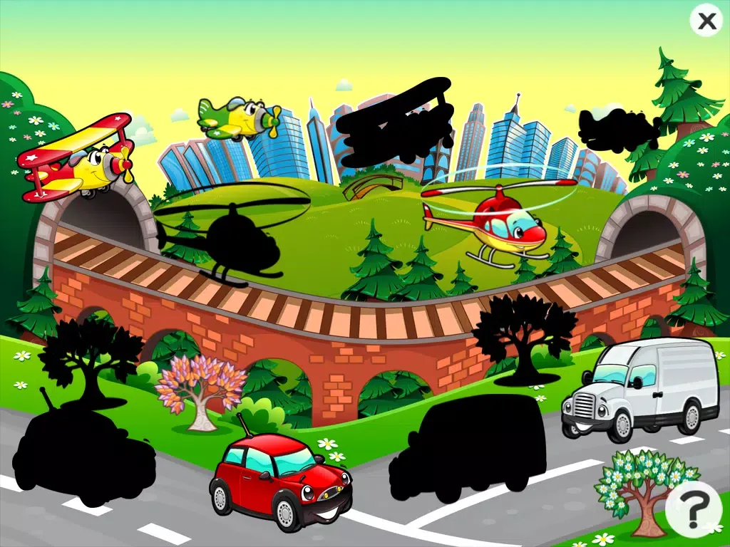 Capturas de tela do City vehicles game for children age 2-5: Train your skills for kindergarten, preschool or nursery school! iPad 