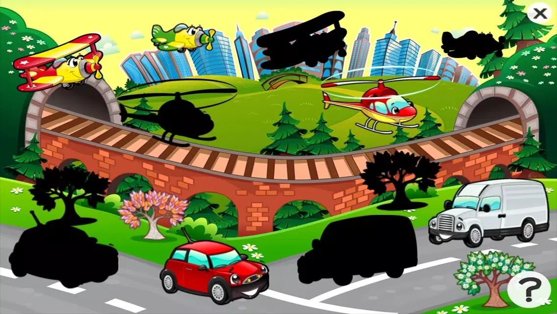 Capturas de tela do City vehicles game for children age 2-5: Train your skills for kindergarten, preschool or nursery school!