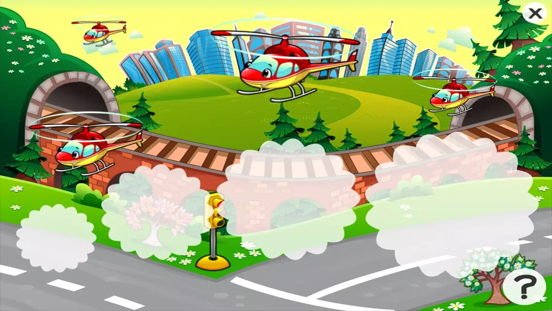 Capturas de tela do City vehicles game for children age 2-5: Train your skills for kindergarten, preschool or nursery school!