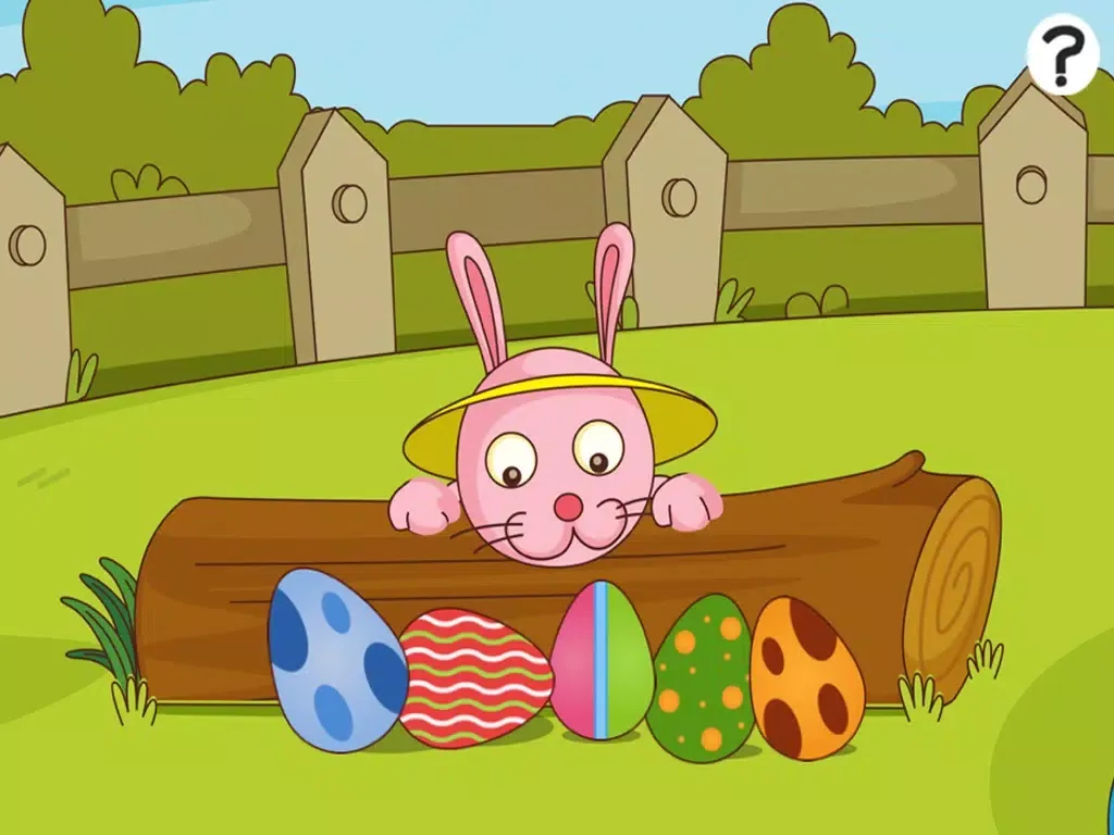 Active Easter! Learning games and puzzles for children age 2-5: Learn with bunny, eggs and rabbit iPad  Screenshots