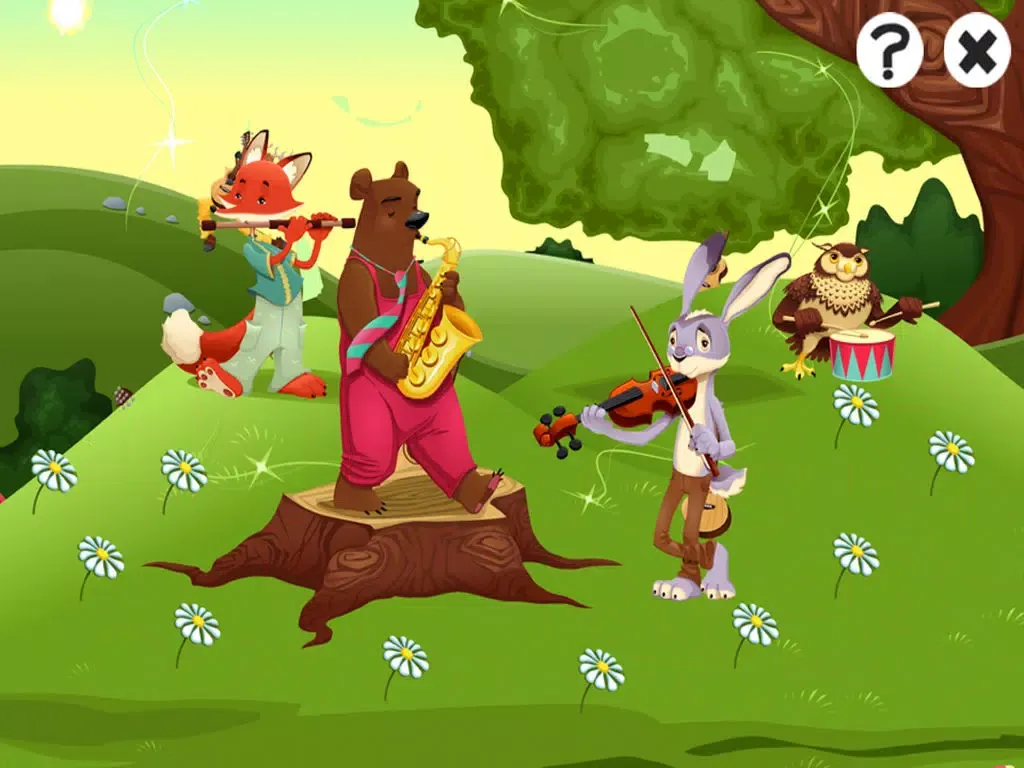 Captures d'écran de Animal game for children age 2-5: Get to know the animals of the forest with music iPad 