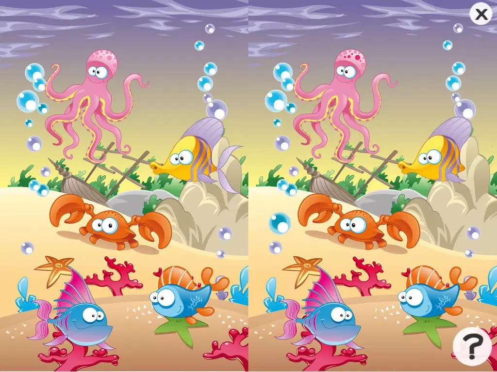Underwater animals game for children age 2-5: Train your skills for kindergarten, preschool or nursery school iPad  Screenshots