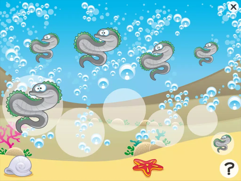 Underwater animals game for children age 2-5: Train your skills for kindergarten, preschool or nursery school iPad  Screenshots