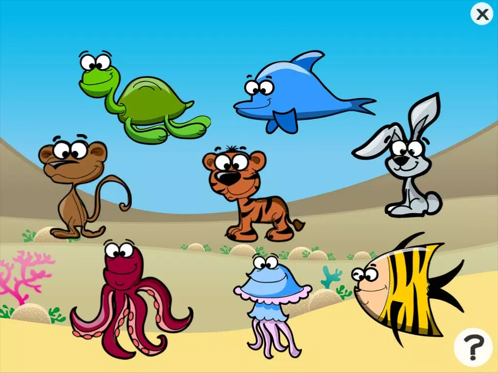 Underwater animals game for children age 2-5: Train your skills for kindergarten, preschool or nursery school iPad  Screenshots