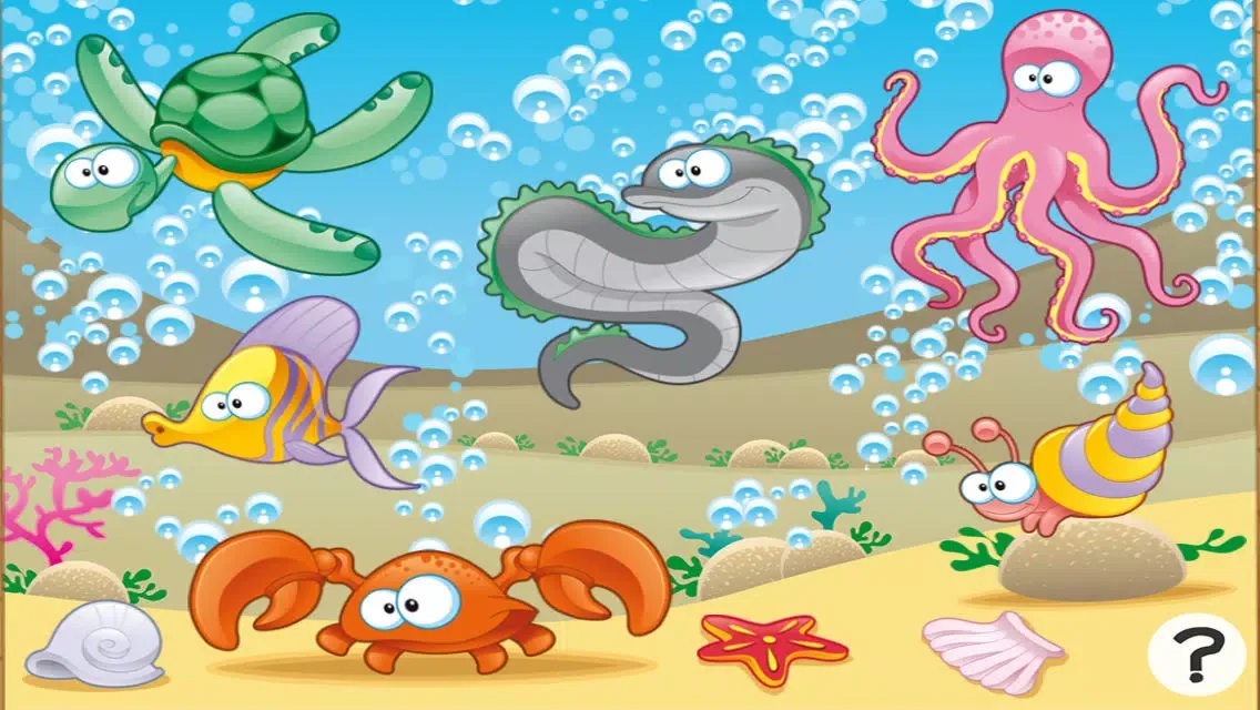 Underwater animals game for children age 2-5: Train your skills for kindergarten, preschool or nursery school Screenshots