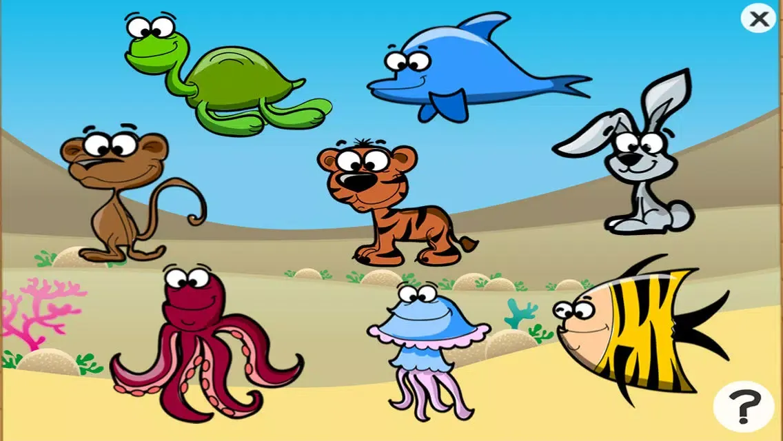 Underwater animals game for children age 2-5: Train your skills for kindergarten, preschool or nursery school Screenshots