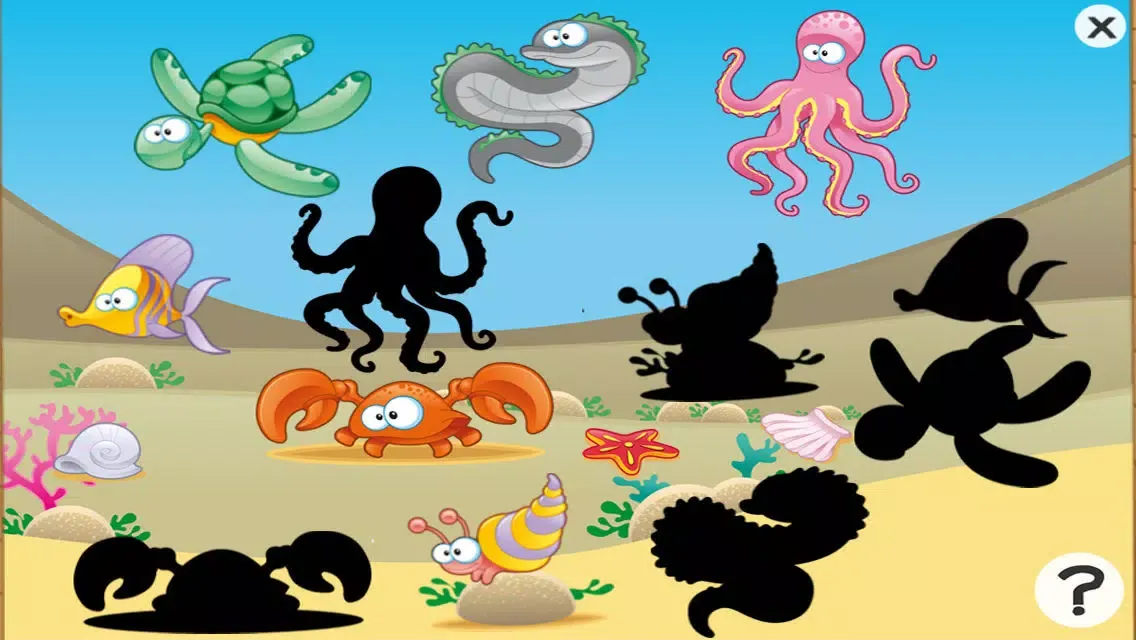 Underwater animals game for children age 2-5: Train your skills for kindergarten, preschool or nursery school Screenshots