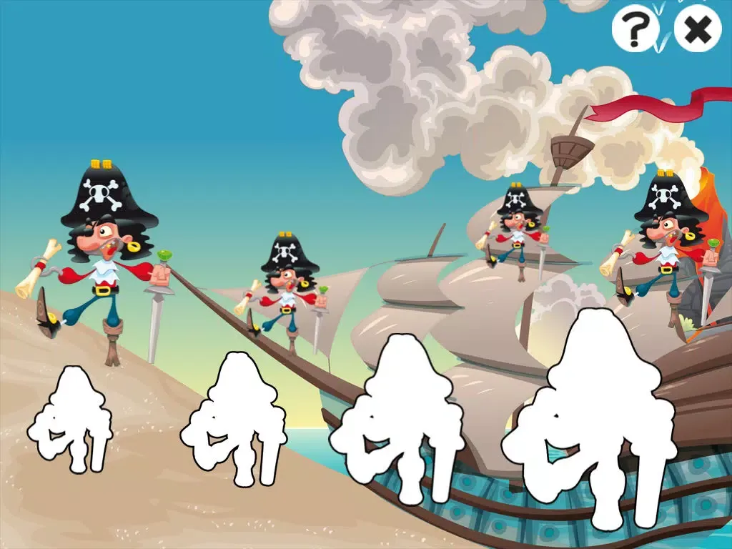 Pirates! Game for children age 2-5: Train your pirate skills for kindergarten, preschool or nursery school! iPad  Screenshots