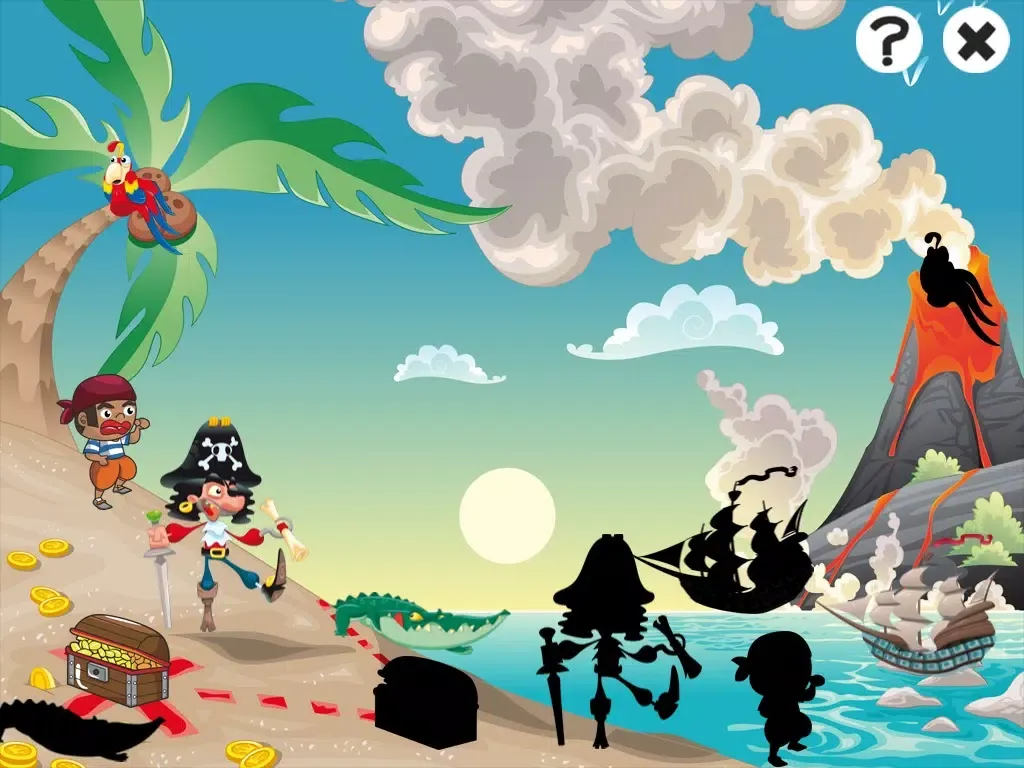 Pirates! Game for children age 2-5: Train your pirate skills for kindergarten, preschool or nursery school! iPad  Screenshots