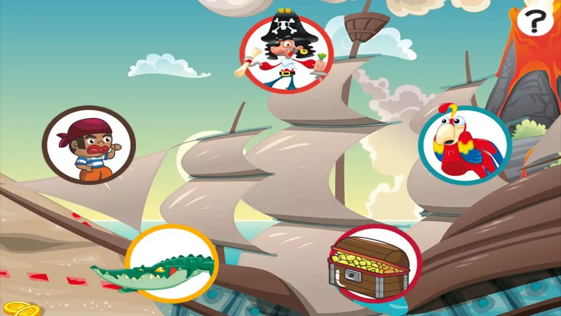 Pirates! Game for children age 2-5: Train your pirate skills for kindergarten, preschool or nursery school! Screenshots
