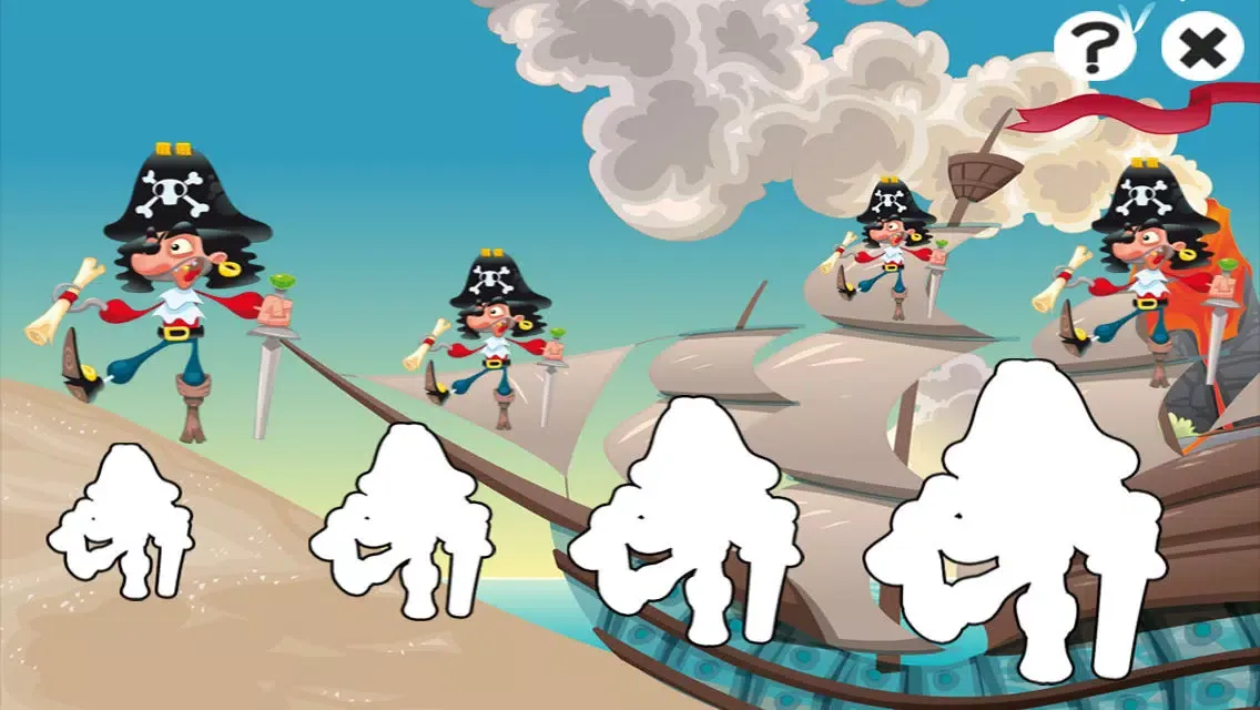 Pirates! Game for children age 2-5: Train your pirate skills for kindergarten, preschool or nursery school! Screenshots