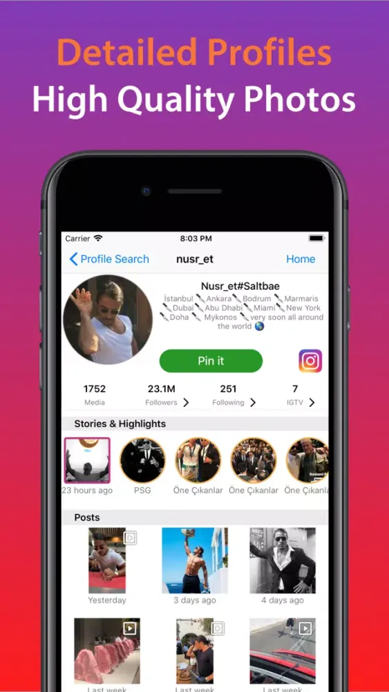 Story Plus+ Insta Media Viewer Screenshots