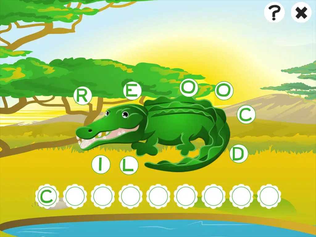 Capturas de tela do ABC safari games for children: Train your word spelling skills of wild animals for kindergarten and pre-school iPad 