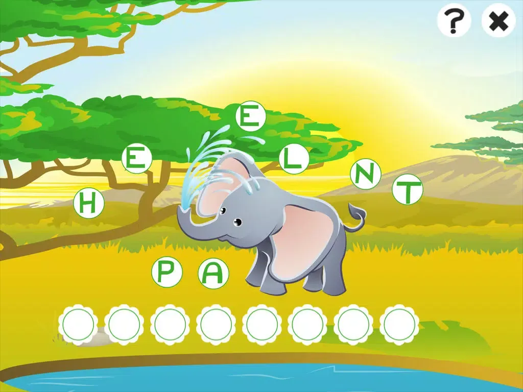Capturas de tela do ABC safari games for children: Train your word spelling skills of wild animals for kindergarten and pre-school iPad 