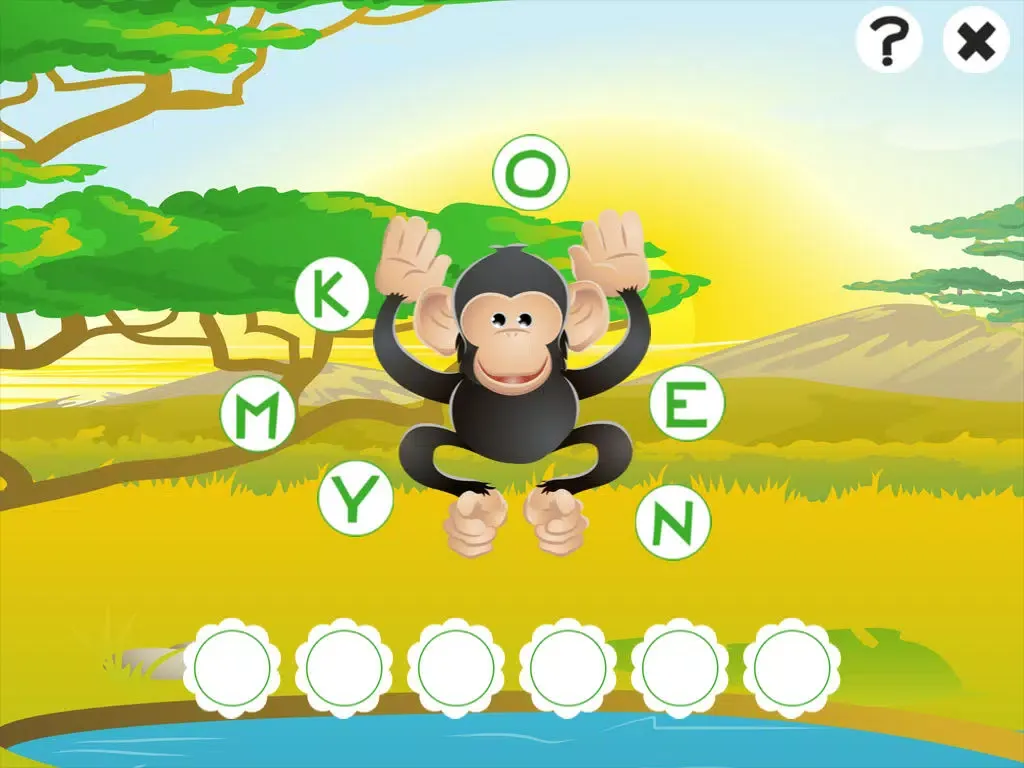 Capturas de tela do ABC safari games for children: Train your word spelling skills of wild animals for kindergarten and pre-school iPad 