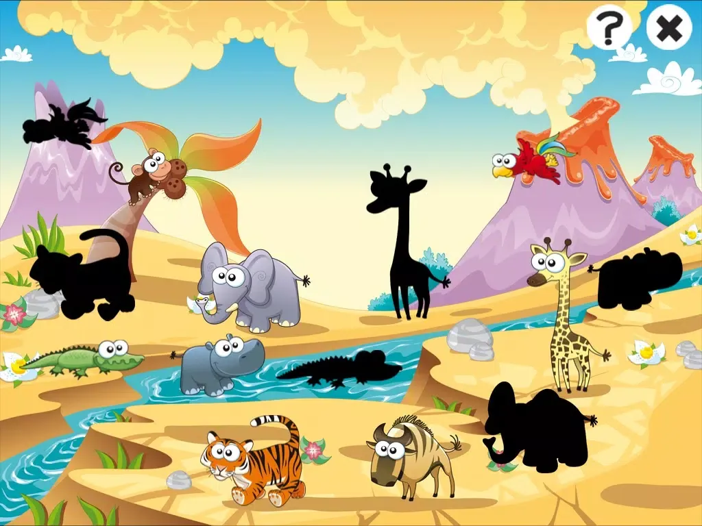 Ảnh chụp màn hình của Savannah animals game for children age 2-5: Train your skills for kindergarten, preschool or nursery school iPad 