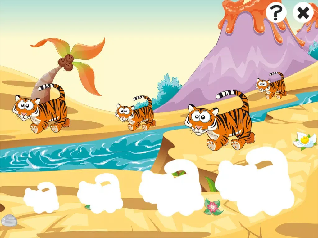 Ảnh chụp màn hình của Savannah animals game for children age 2-5: Train your skills for kindergarten, preschool or nursery school iPad 