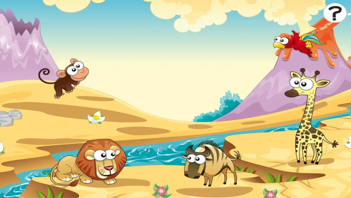 Ảnh chụp màn hình của Savannah animals game for children age 2-5: Train your skills for kindergarten, preschool or nursery school