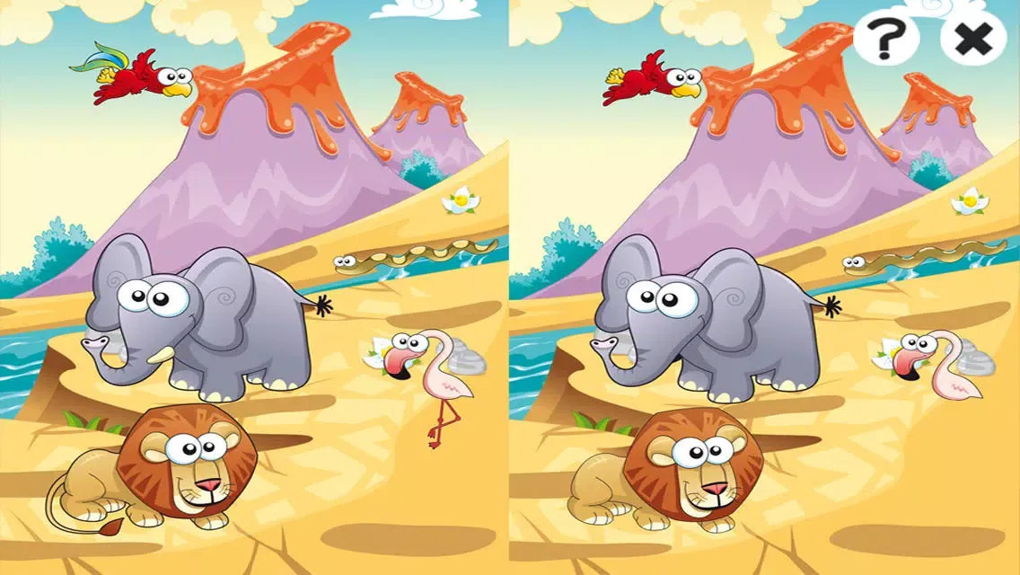 Ảnh chụp màn hình của Savannah animals game for children age 2-5: Train your skills for kindergarten, preschool or nursery school