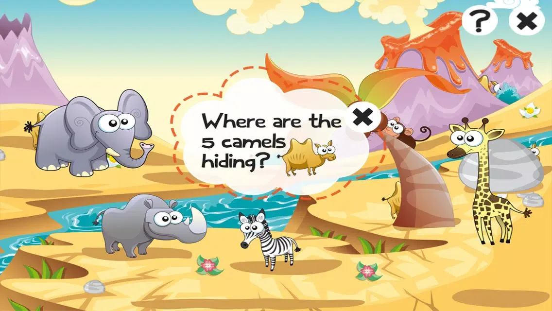Ảnh chụp màn hình của Savannah animals game for children age 2-5: Train your skills for kindergarten, preschool or nursery school