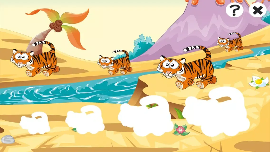 Ảnh chụp màn hình của Savannah animals game for children age 2-5: Train your skills for kindergarten, preschool or nursery school