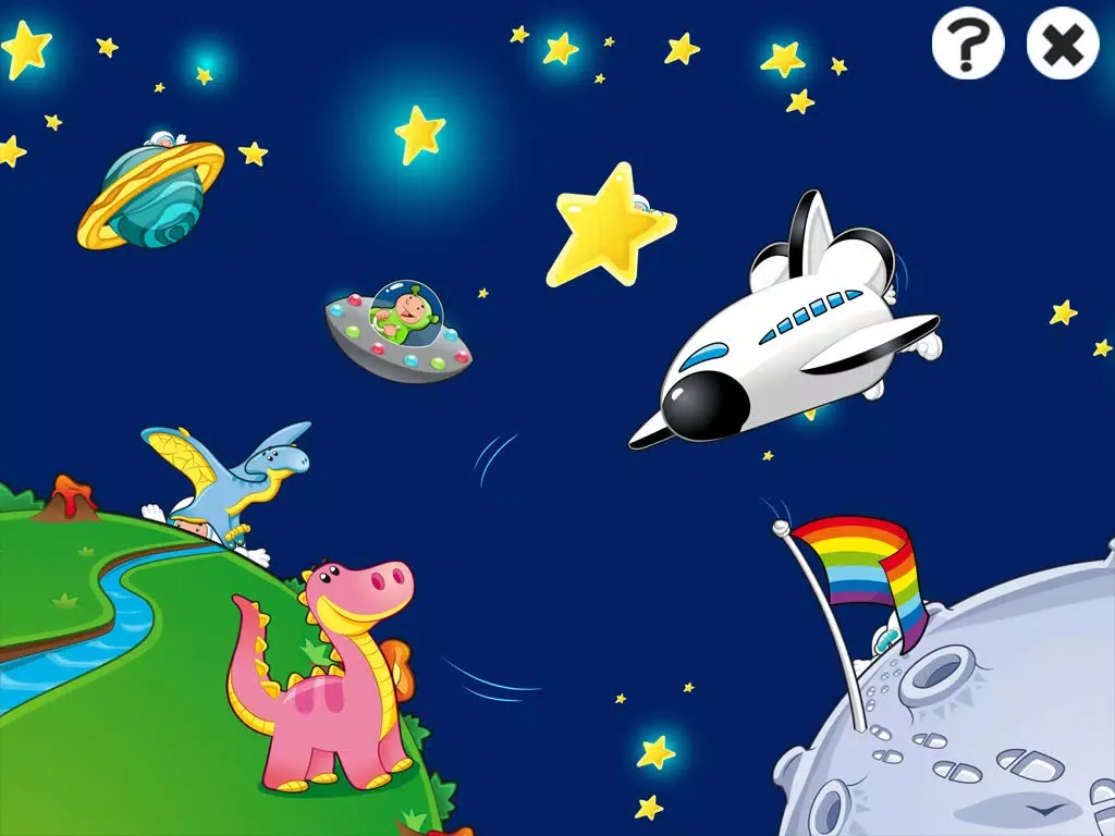 Tangkapan skrin Space learning game for children age 2-5: Train your skills for kindergarten, preschool or nursery school iPad 