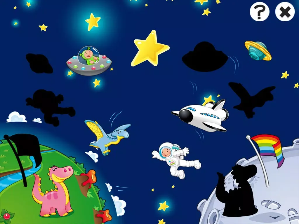 Tangkapan skrin Space learning game for children age 2-5: Train your skills for kindergarten, preschool or nursery school iPad 