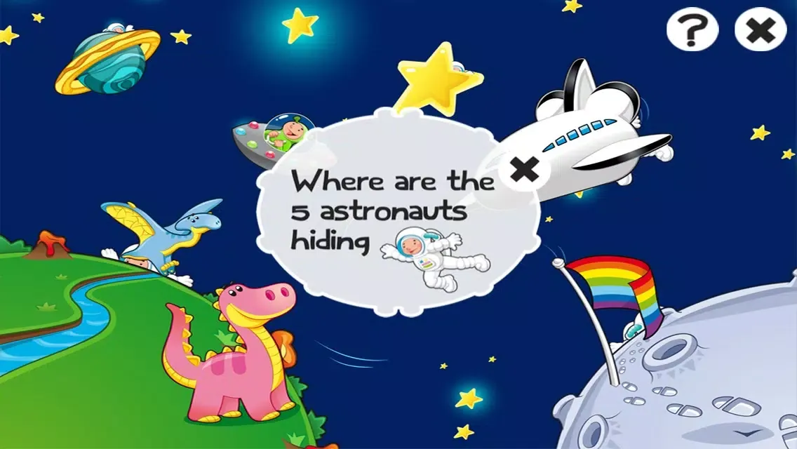 Tangkapan skrin Space learning game for children age 2-5: Train your skills for kindergarten, preschool or nursery school