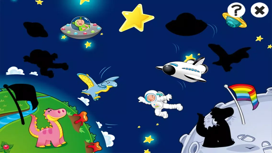 Tangkapan skrin Space learning game for children age 2-5: Train your skills for kindergarten, preschool or nursery school