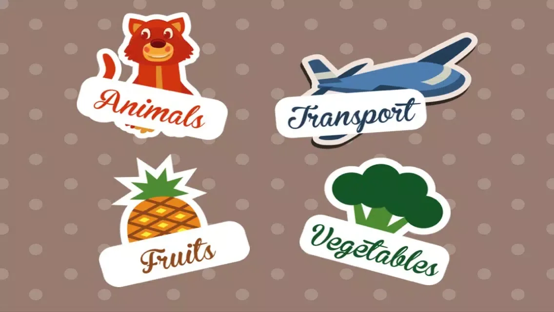 Capturas de pantalla de ABC First Words for Children – Learn the English Names of Animals, Vehicles, Fruits and Vegetables