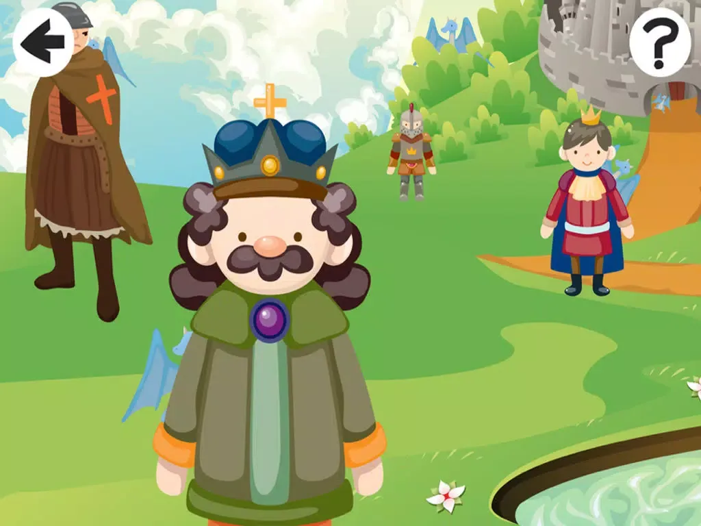 Capturas de tela do A Princess Game: learn and play for children in the Enchanted Kingdom iPad 
