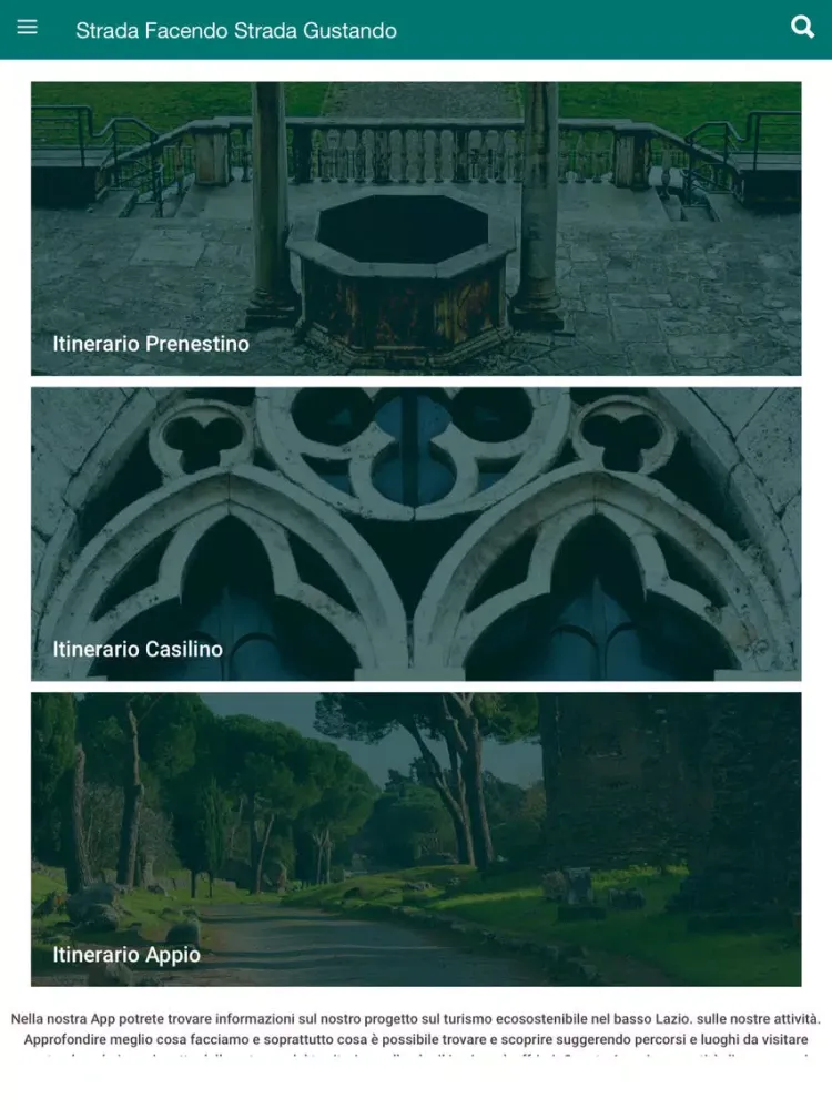Strada Facendo Strada Gustando iPad  Screenshots