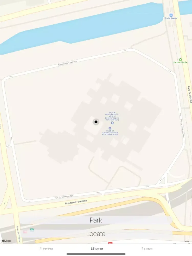 Tangkapan layar ElsassPark - Strasbourg & CUS iPad 
