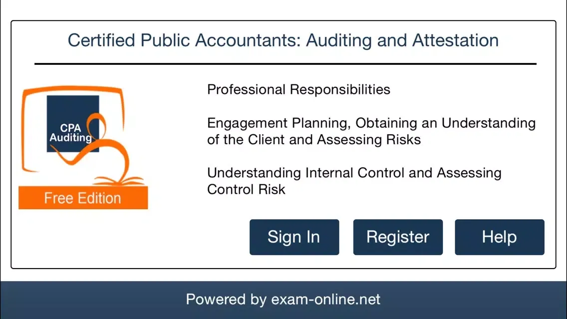 CPA Audit Exam Online Lite Screenshots