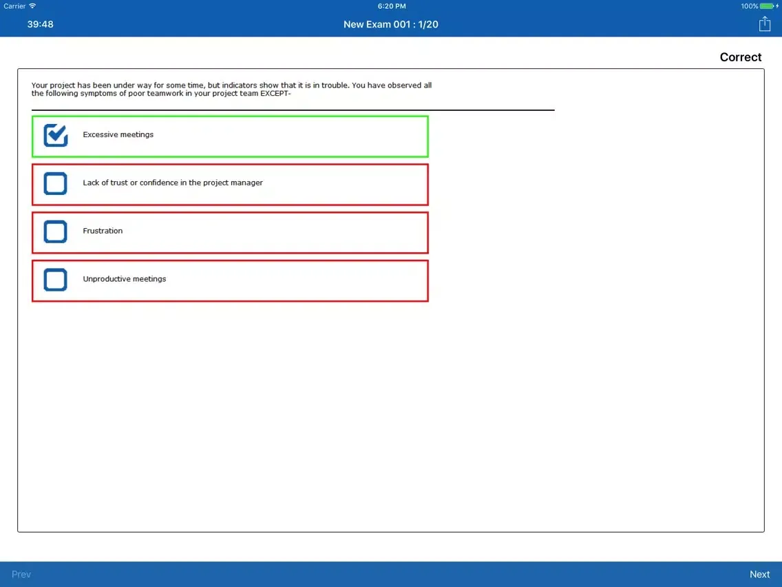 PMP Exam Online iPad 应用截图