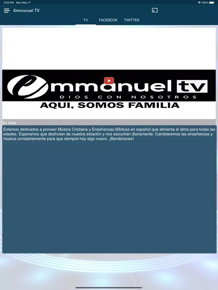 Emmanuel TV iPad  Screenshots