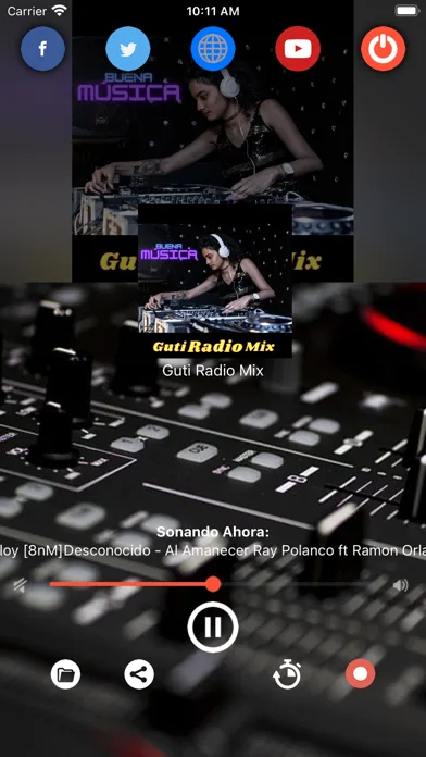 Ảnh chụp màn hình của Guti Radio Mix