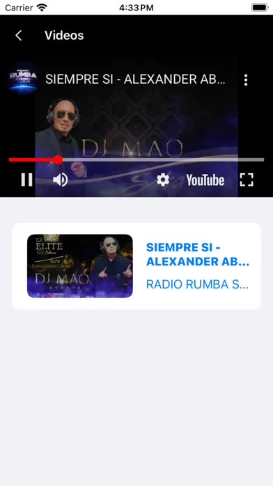 ภาพหน้าจอของ Radio Rumba USA