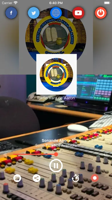 Ảnh chụp màn hình của Radio Vara de Aaron