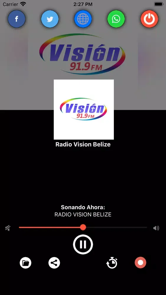 Radio Vision Belize スクリーンショット
