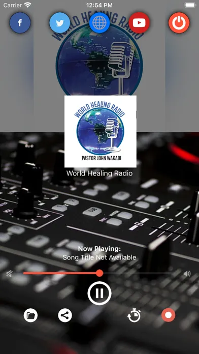 Capturas de tela do World Healing Radio