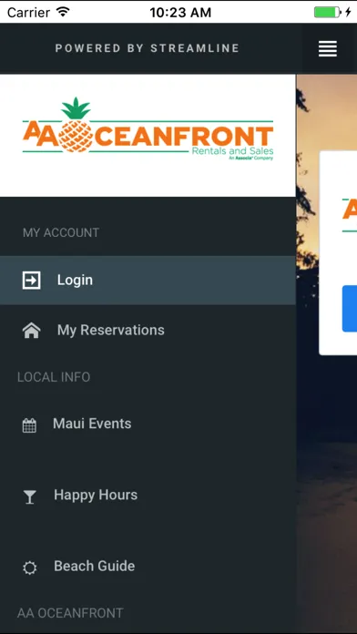 ภาพหน้าจอของ AA Oceanfront Vacation Guide