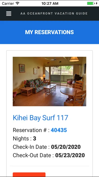 ภาพหน้าจอของ AA Oceanfront Vacation Guide