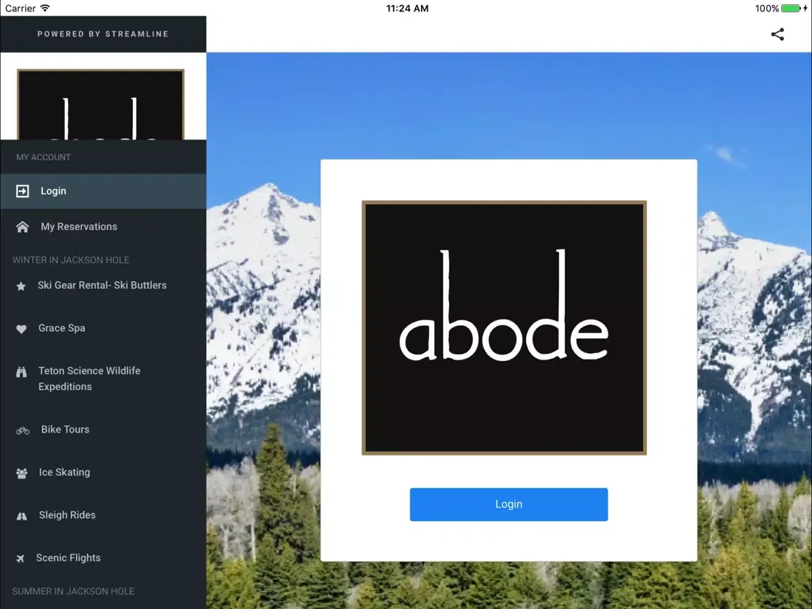 Abode Jackson Hole iPad  스크린샷